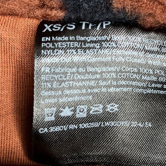 Lululemon XS Small Liquidize Camo Sherpa Scuba Oversized Fleece Pullover Jacket - Picture 5 of 6